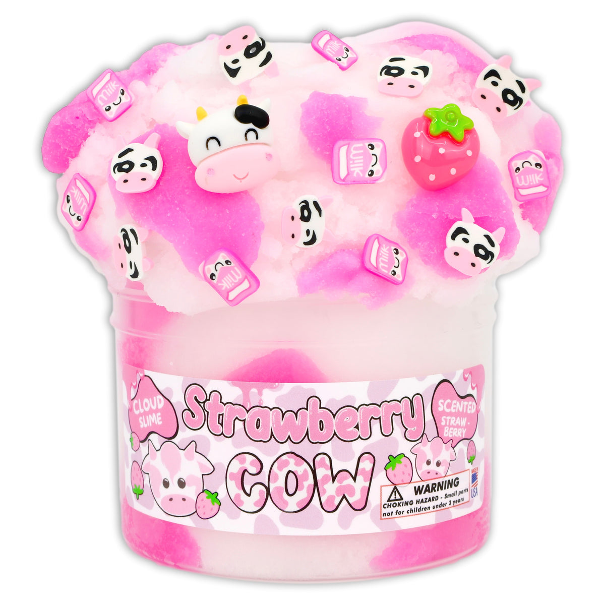 Strawberry Cow Slime