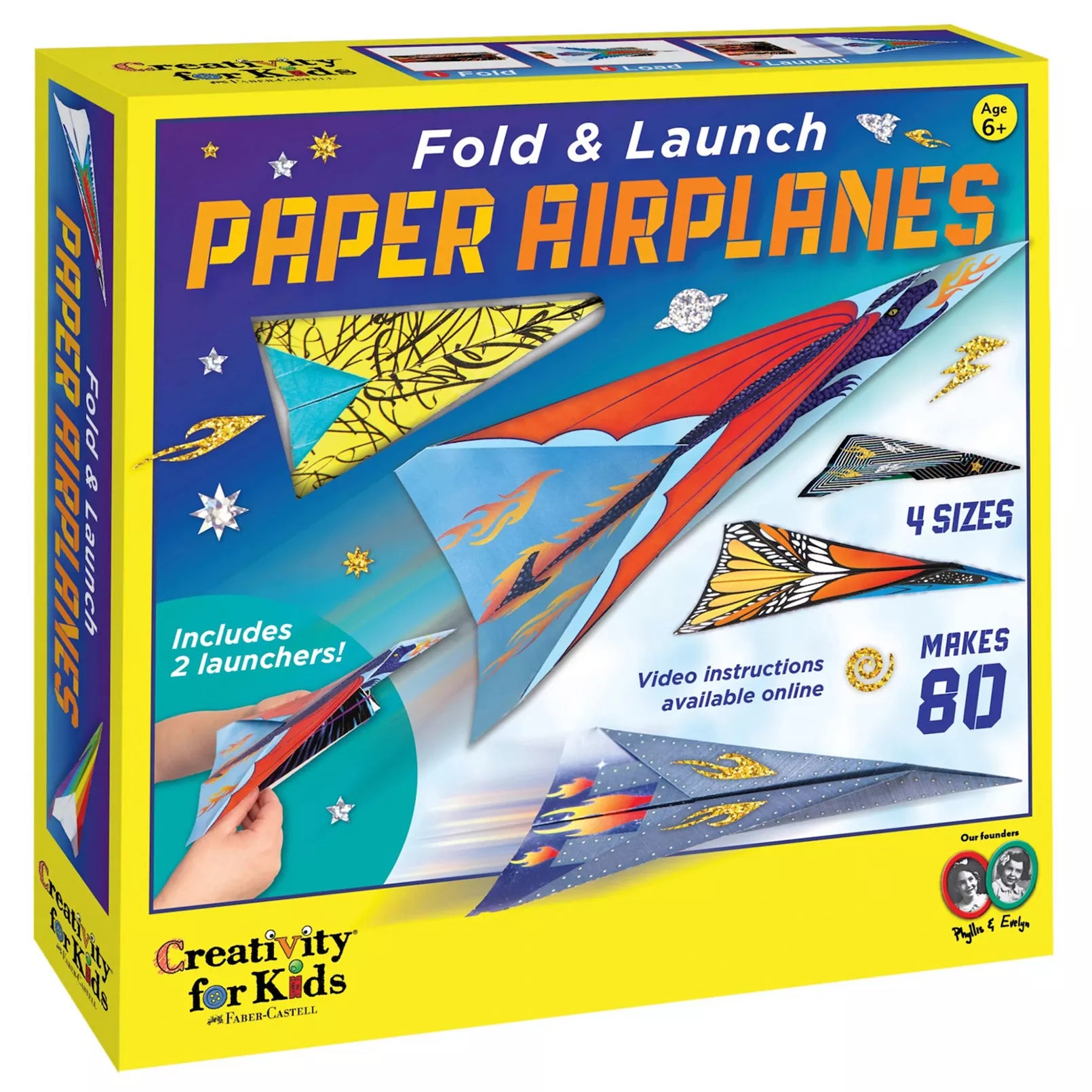 Stunt Squadron Paper Airplane Craft Kit For Kids