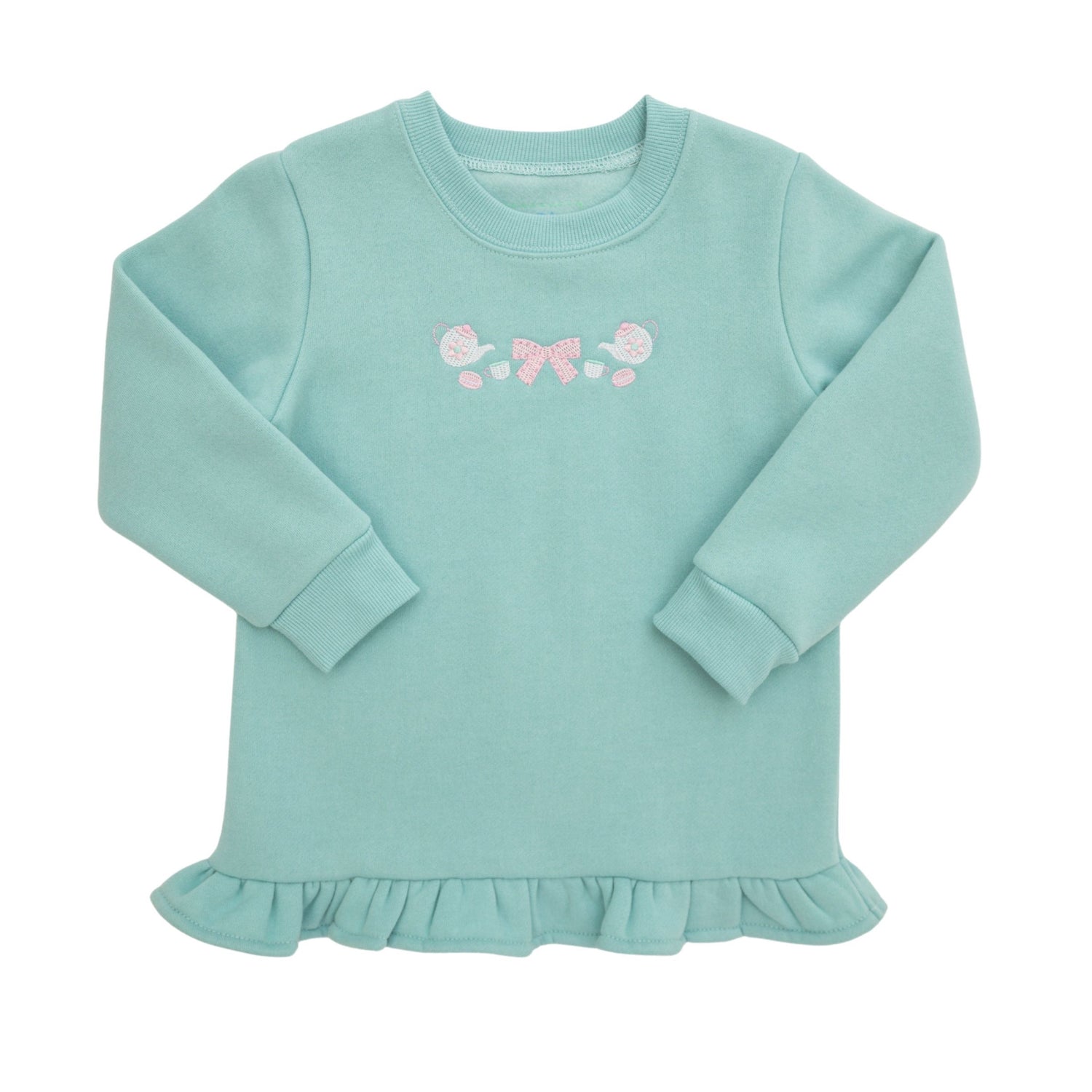 Teacups Ruffle Pullover