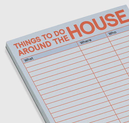 The old-school “honey-do list” has worn out its welcome. What if you do your own repairs? Or share them with your honey? What if the whole family loves home improvement? This worker-neutral list will assure that no fix goes unattended.