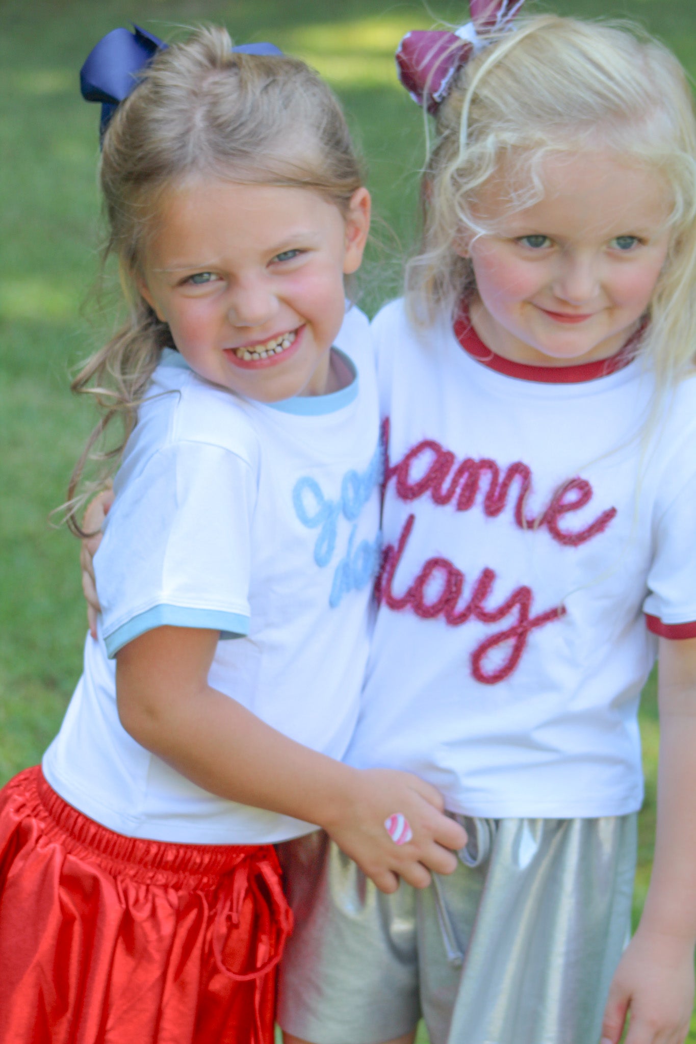 Tinsel Game Day Ringer Boxy Top