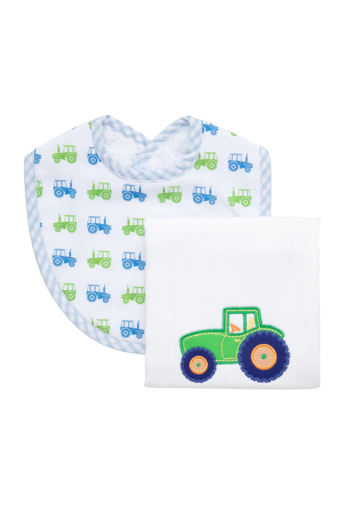 Tractor Basic Bib &amp; Burp Boxed Set