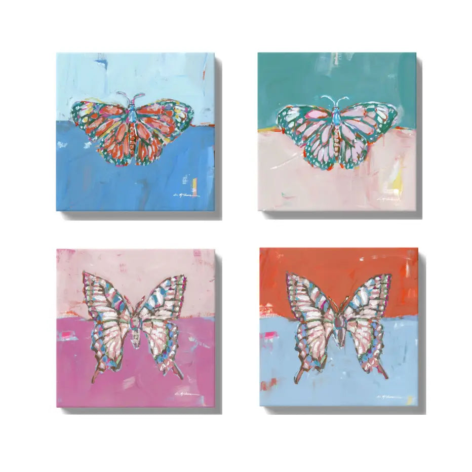 "Butterfly Kisses Ii" Canvas Print