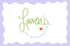 Decorative card with &