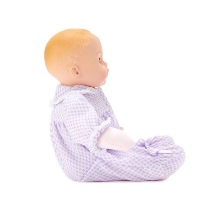 12" Lavender Gingham Huggums, Light Skin Tone
