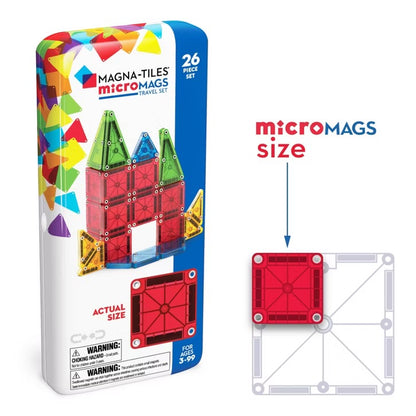 microMAGS 26-Piece Travel Set - Bold Colors