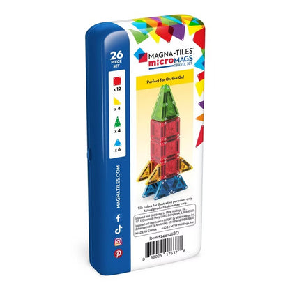 microMAGS 26-Piece Travel Set - Bold Colors