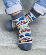 Speedy Pattern Crew Socks