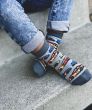 Speedy Pattern Crew Socks